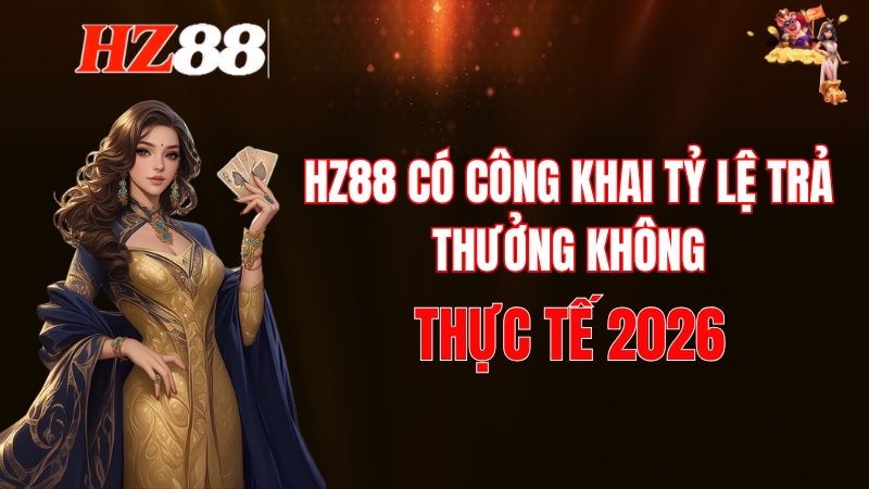 HZ88 có công khai tỷ lệ trả thưởng không?